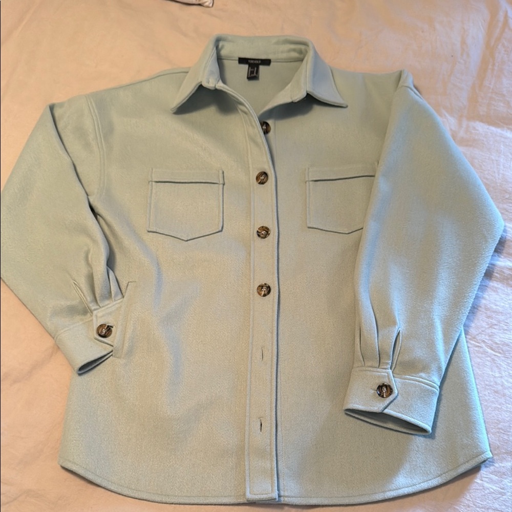 Women’s H&M Shacket - Seagram Green Felt - Size M